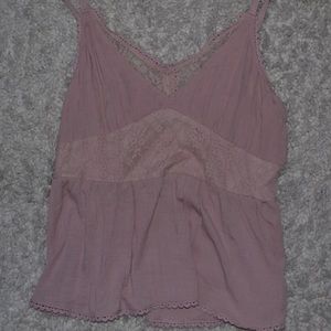 Baby Pink Lace Tank Top